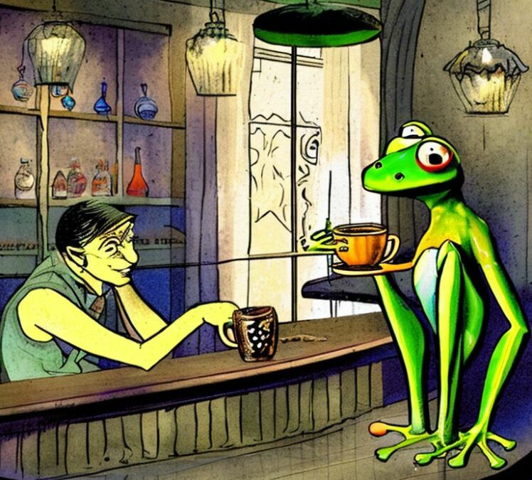 La grenouille et le barman enrhubé