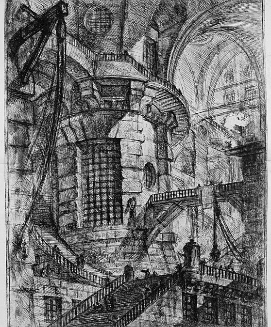 558px-Giovanni_Battista_Piranesi_-_Le_Carceri_d'Invenzione_-_First_Edition_-_1750_-_03_-_The_Round_Tower